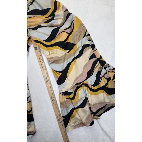 Sugar Lips Wide Leg Pants Women’s Sz S Flowy Multi Swirl Print - Picture 8 of 9